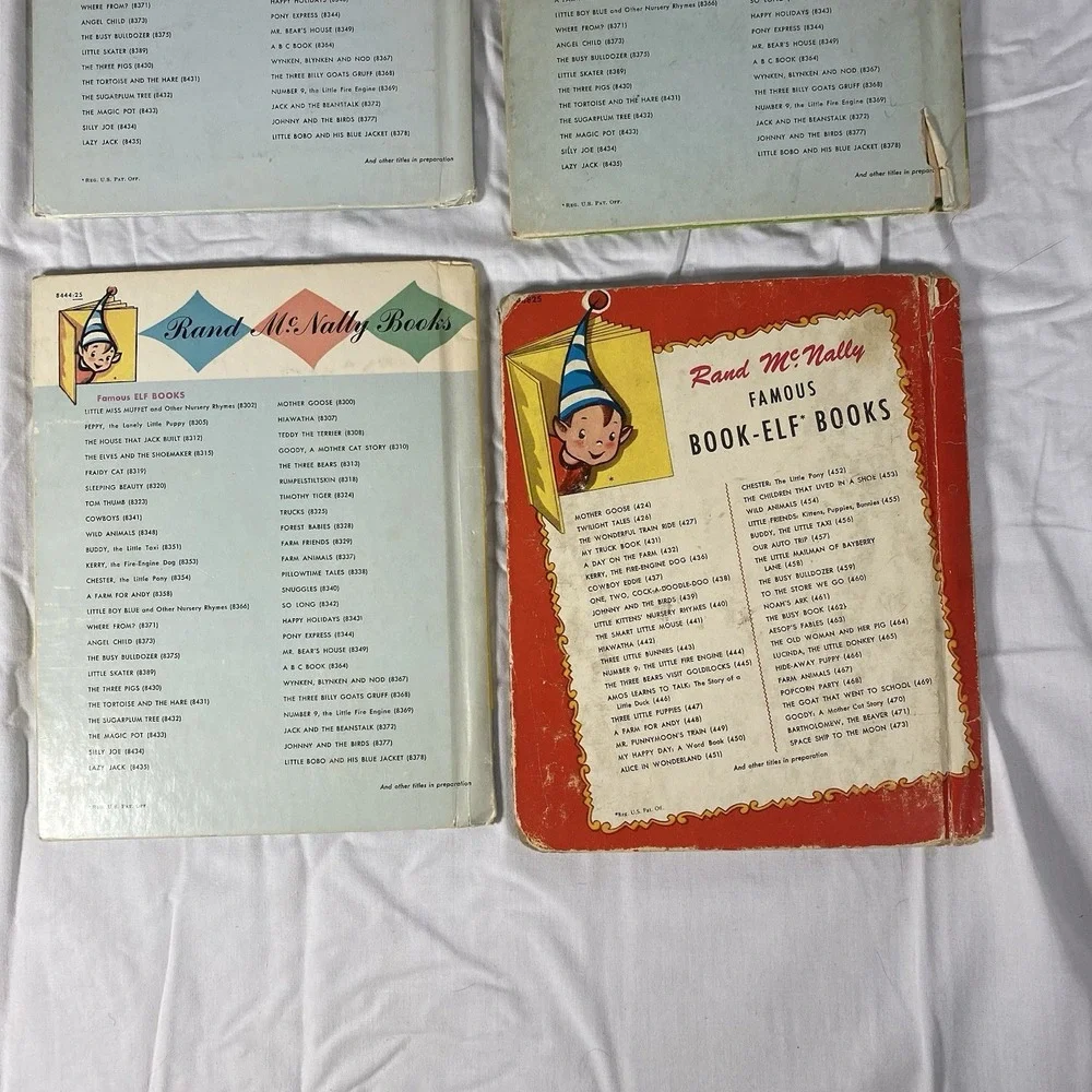 Vintage Rand McNally ELF Books – Lot of 8 (1950s / Early 1960s)